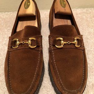 Salvatore Ferragamo Men's brown Suede loafers